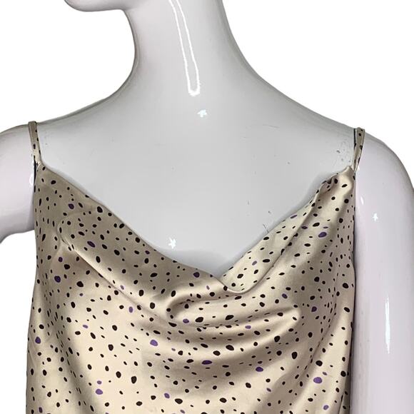 Style Rack Satin Top Sleeveless Adjustable Straps Size M - Picture 2 of 9